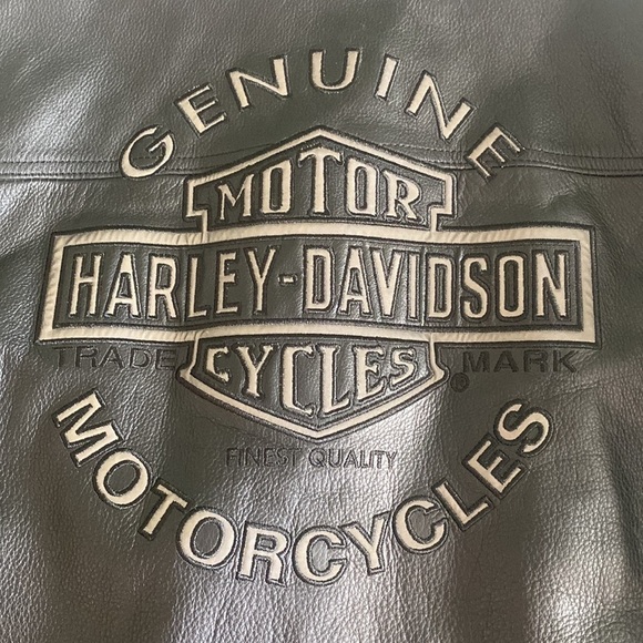 Authentic Harley Davidson Road Warrior Mens Leather Jacket XL Tall EUC - Picture 3 of 9